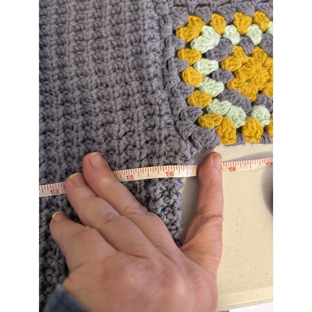 Universal Thread XS Granny Square Crochet Short Sleeve Top Lavender Purple - Picture 7 of 7